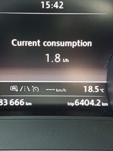 Fuel consumption at idle