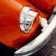 Snow melting on beetle bumper